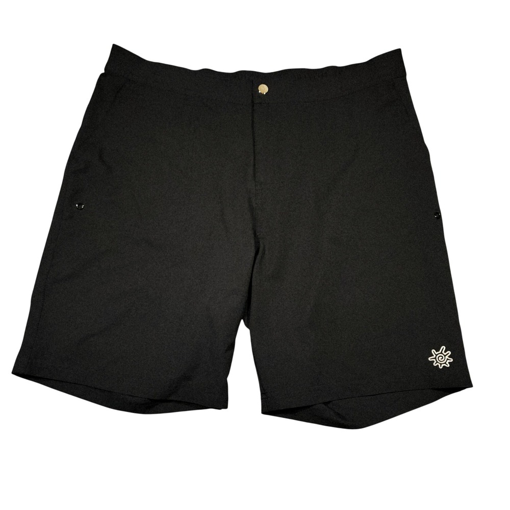 UV Skinz Board Shorts XL Men Black UPF 50+ Sun Protection Swim Trunks Resortwear